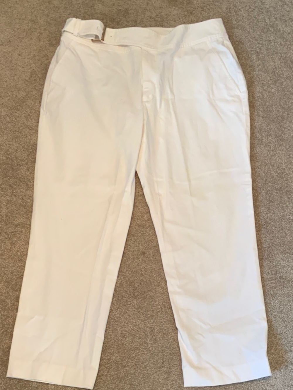 Lauren Ralph Lauren White Women's Chino Pants